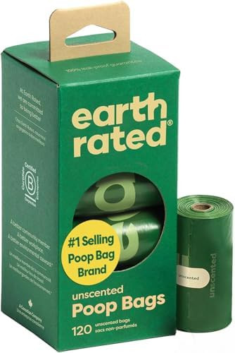 Earth Rated Poop Bags for Dogs Guaranteed Leak Proof and Extra Thick Waste Bag Refill Rolls, Unsc... | Amazon (US)