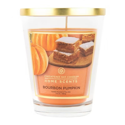 11.5oz Glass Jar Candle Bourbon Pumpkin - Home Scents by Chesapeake Bay Candle | Target