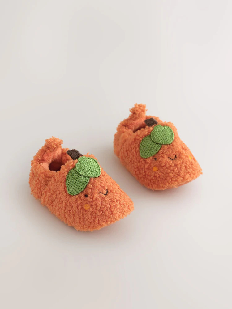 Orange Pumpkin Baby Slip-On Shoes (0-18mths) | Next EU