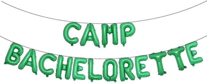 Camping Bachelorette Party Decorations Multicolor Camp Bachelorette Balloons Happy Camper/Weekend... | Amazon (US)
