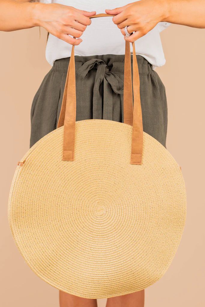 Travel Time Natural Brown Straw Purse | The Mint Julep Boutique