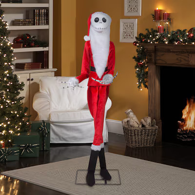 Disney 6.5-ft Jack Skellington as Sandy Claws Animatronic | Lowe's