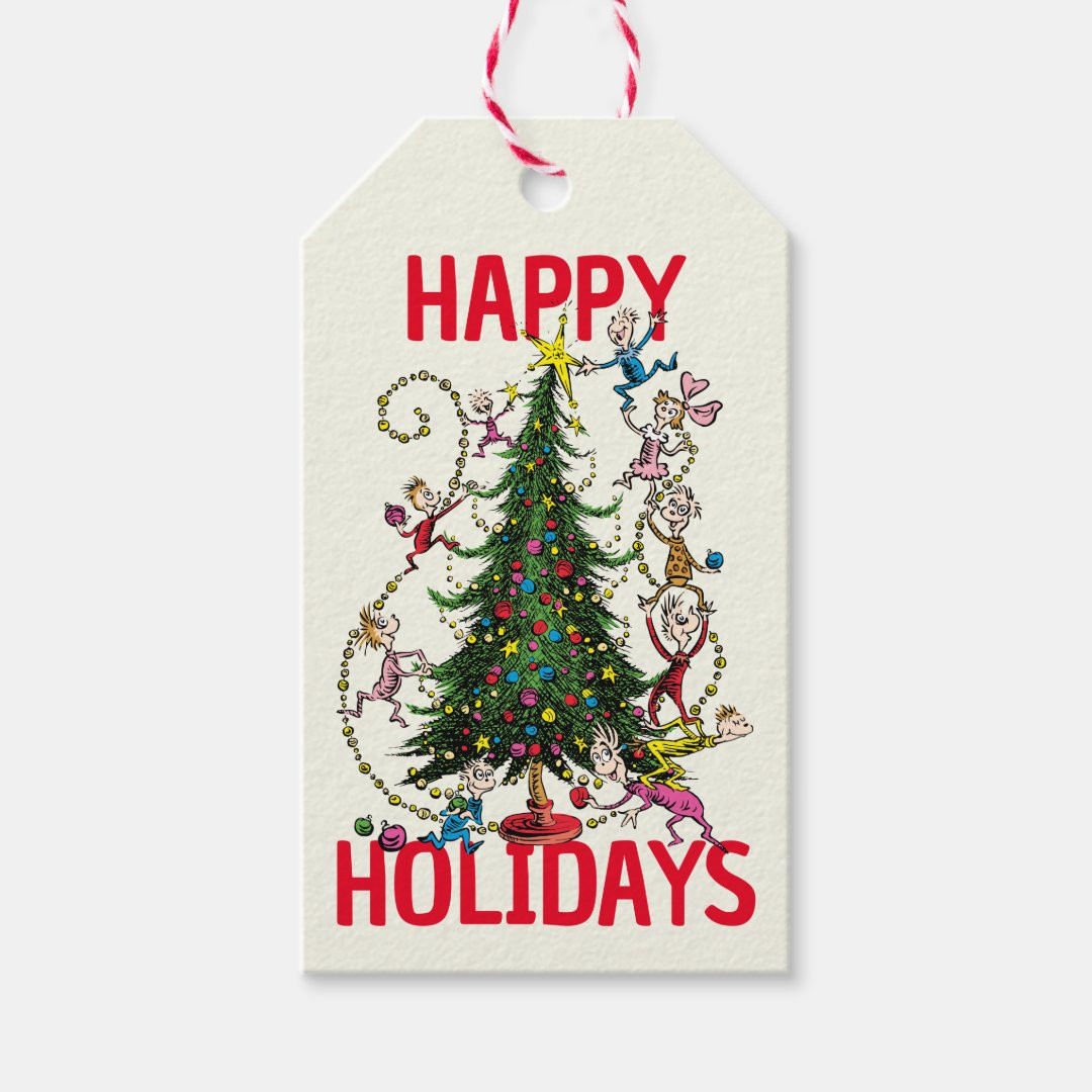 Classic Grinch | Christmas Tree Gift Tags | Zazzle | Zazzle