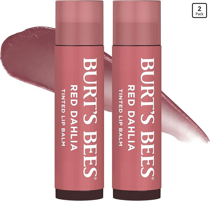 Burt's Bees Lip Tint Balm with Long Lasting 2 in 1 Duo Tinted Balm Formula, Color Infused with De... | Amazon (US)
