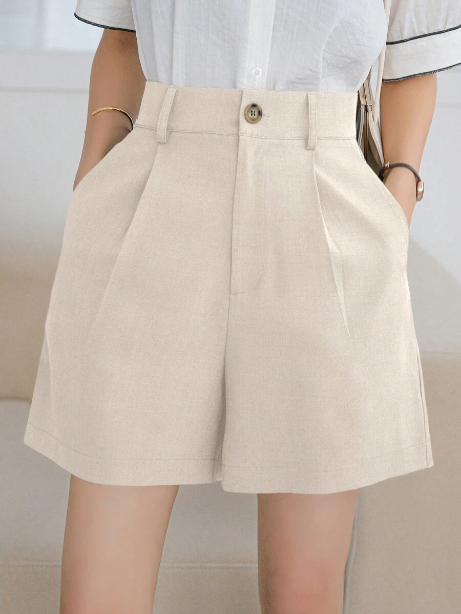 DAZY High Waist Shorts With Slanted Pockets Summer | SHEIN