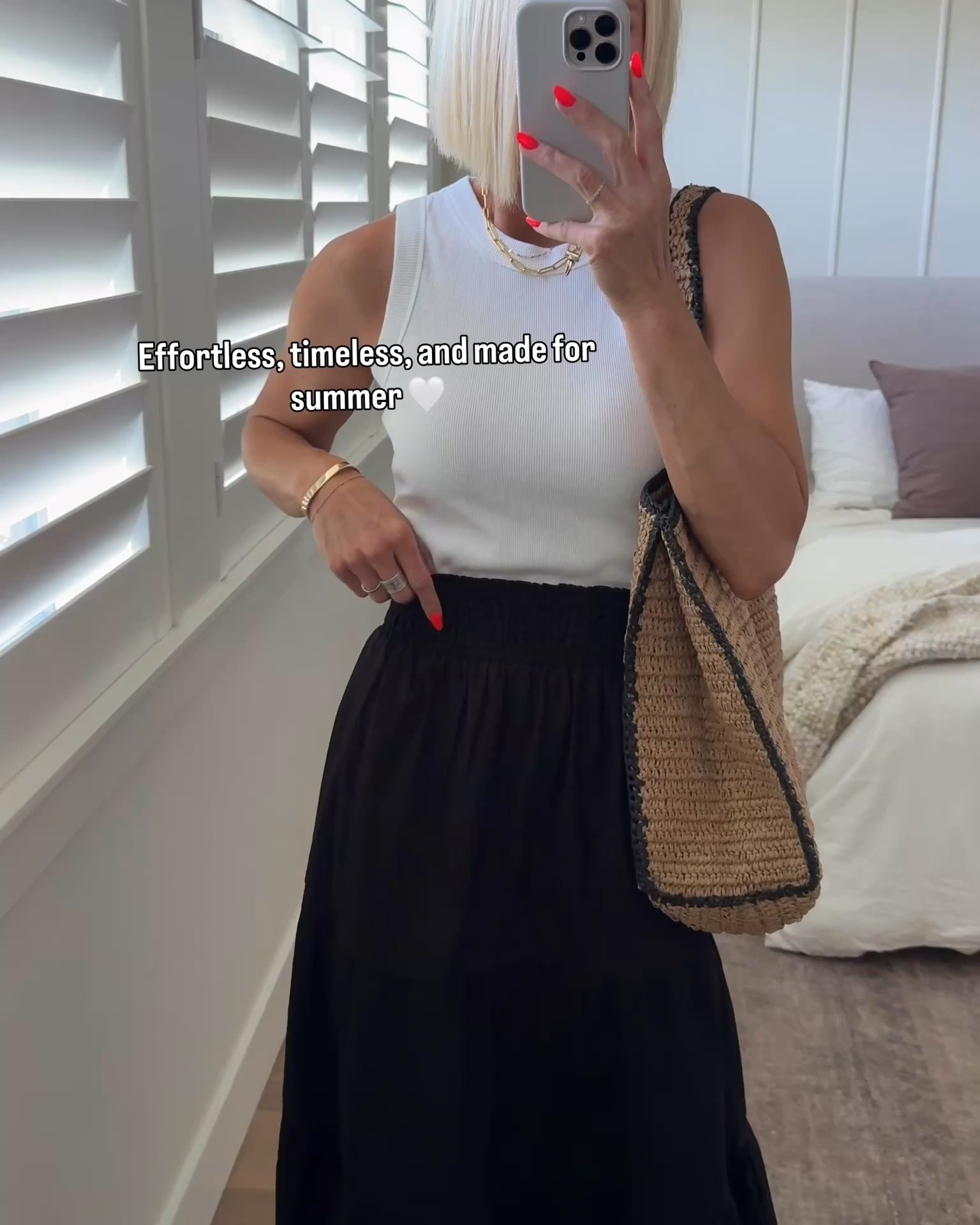 Some of my warm-weather @Quince favorites ☀️ The cotton maxi skirt I keep reaching for, an effortless knit sweater for chilly mornings (my most-loved item in my closet!), easy breezy linen shorts, and the wear-anywhere linen swing dress that works for so many occasions.
Simple, comfortable pieces that make getting dressed feel easy 🤍

* everything fits true to size unless noted below.
I sized up to a large in the oatmeal knit sweater for an extra oversized fit. I have it in other colors in my true size medium. Just depends what you’re looking for.

#quincepartner

#LTKOver40 #LTKmomlife #LTKstorytime