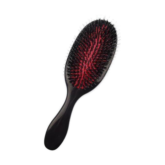 Boar Bristle Hair Brush Paddle Detangling Brush for Curly Fine Wavy Natural Tangled Hair Anti-sta... | Amazon (US)
