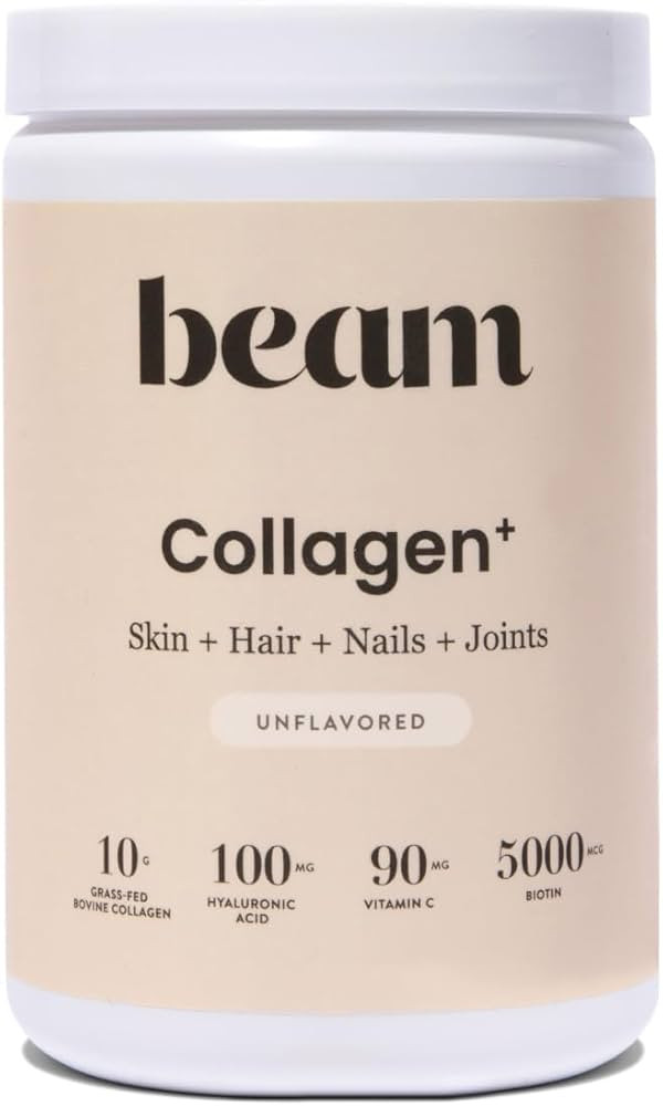 Beam Collagen+ Powder | Hair Skin and Nails Supplement | Unflavored | 30 Servings | Amazon (US)