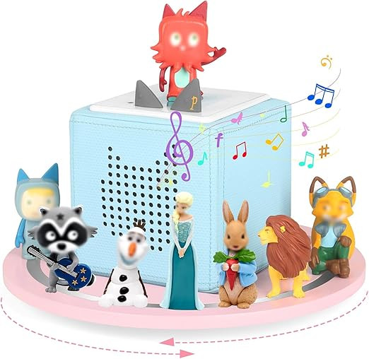 RZYLKA 360° Round Turntable for Tonies Box Organizer Storage Shelf, Magnetic Floating Shelves fo... | Amazon (US)