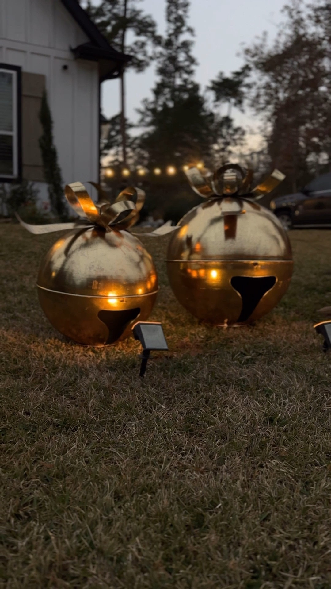 Christmas bell ornaments I recently purchased from Sam’s!  I wanted outdoor Christmas decor but wanted it to be elegant and nostalgic so I went with these outdoor large bells! They are so beautiful and add that Christmas charm to my home! Linked them below! 

#christmas #christmasbells #christmasoutdoordecorations 

#LTKHoliday #LTKSeasonal #LTKHome