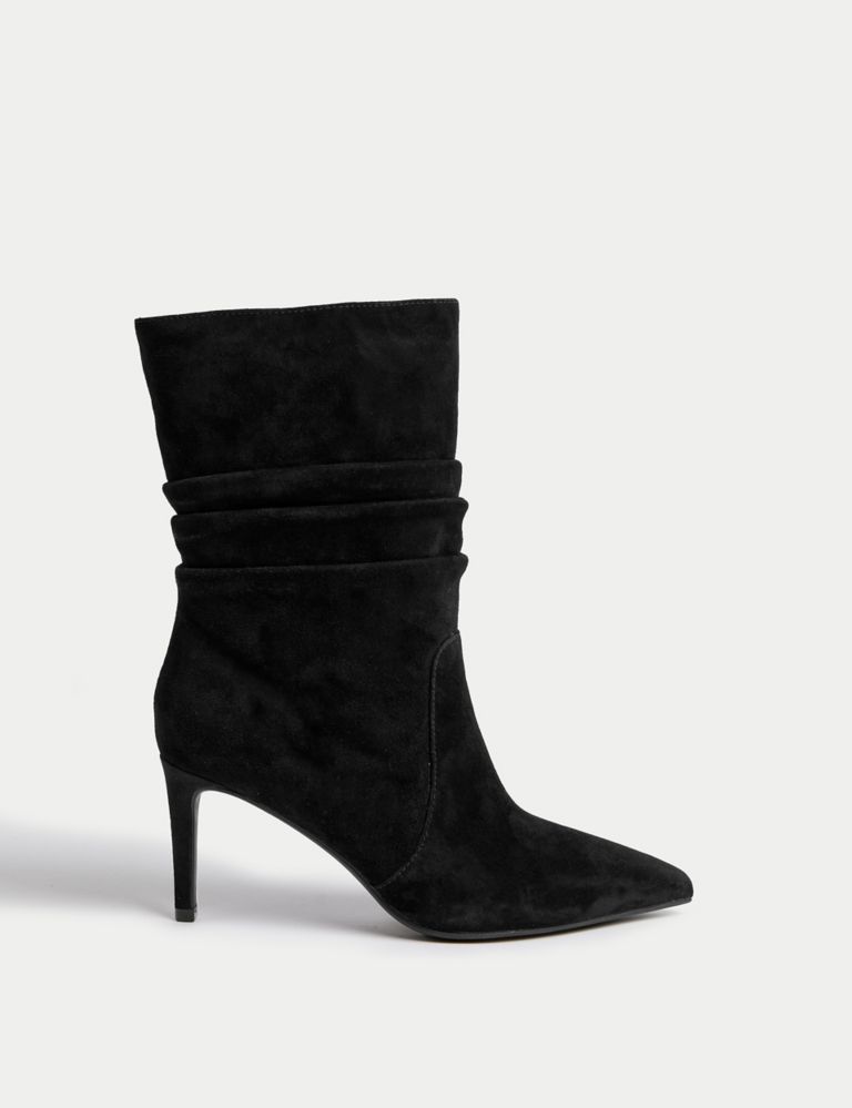 Suede Stiletto Heel Pointed Ankle Boots | Marks & Spencer (UK)
