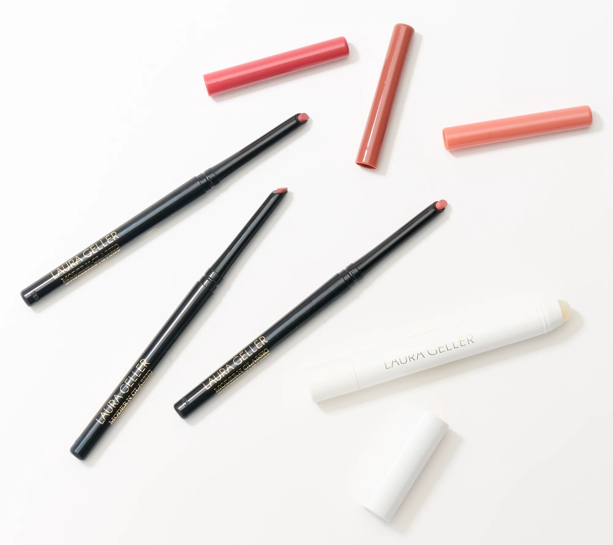 Laura Geller Modern Classic Lip Liner Trio with Lip Topper - QVC.com | QVC