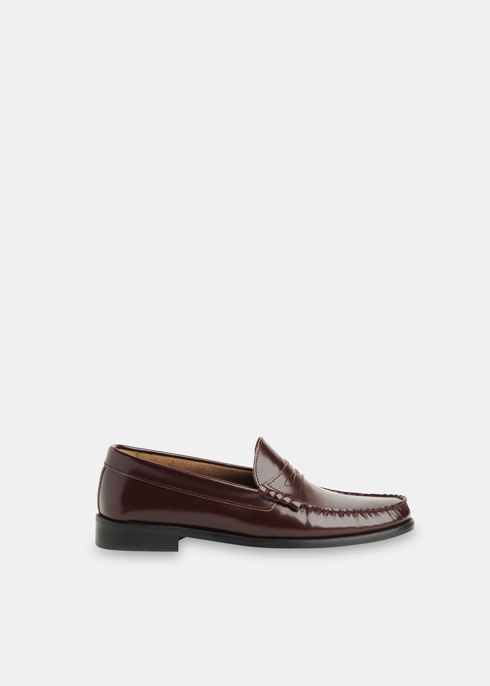 Burgundy Manny Slim Loafer | Whistles