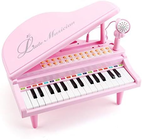 Amy&Benton Toddler Piano Toy for Baby Girls Pink Toy Piano Keyboard for 3 4 Year Old | Amazon (US)