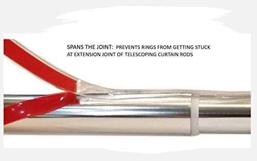 Modtek Curtain and Drapery Ring Glide Tape-Solves Shower and Drapery Rings from catching Allowing Th | Amazon (US)