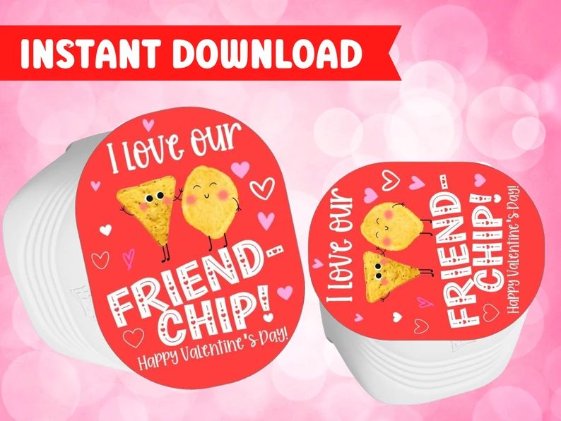Valentine Chip Labels, Chips Kids Valentine Printable, Pringles Snack Size Chips, Kids Valentine ... | Etsy (US)