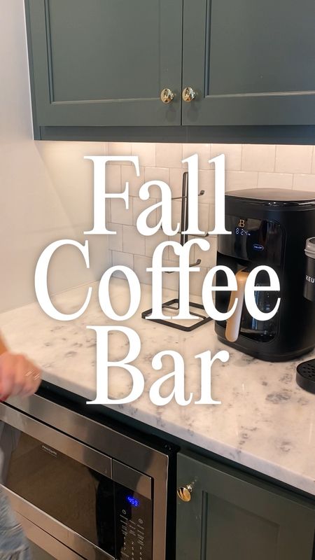 Fall coffee bar decor! #homedecor #falldecor #pumpkin 

#LTKhome #LTKsalealert #LTKSeasonal