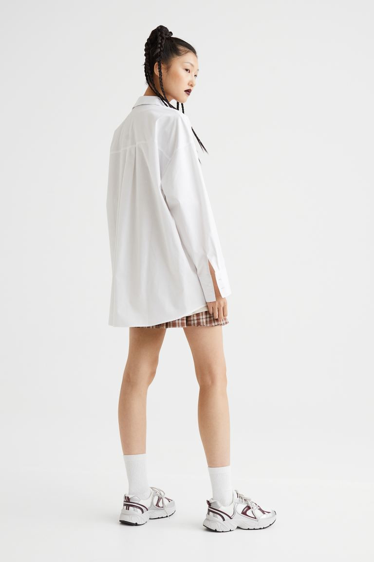 Chemise oversize en popeline | H&M (FR, IT, ES, PT, BE)