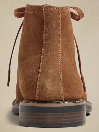 Lace-Up Suede Boot | Banana Republic Factory
