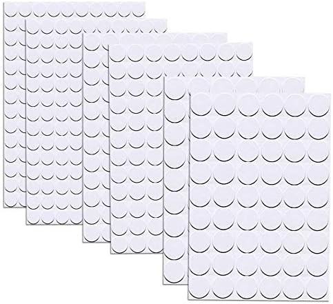 580 Pcs Self-Adhesive Screw Hole Stickers, 6-Table Self-Adhesive Screw Covers Caps Dustproof Sticker | Amazon (US)