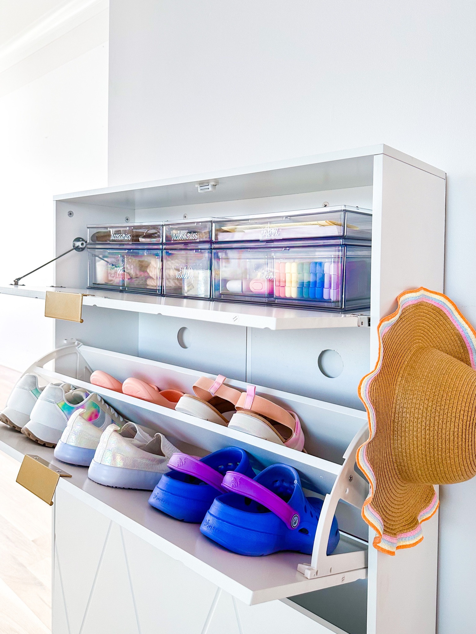 We love this shoe cabinet for the entryway! 

#LTKfamily #LTKhome #LTKFind