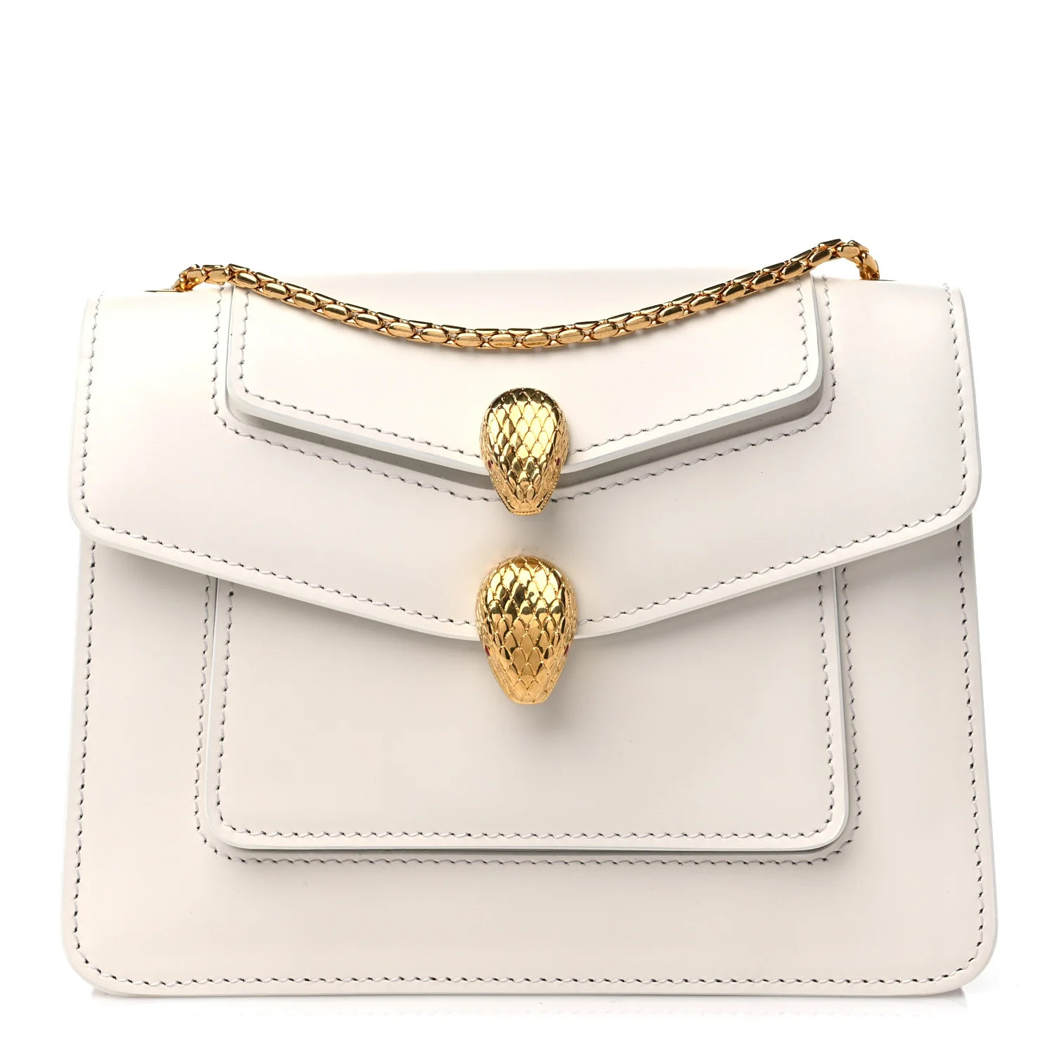 BULGARI x ALEXANDER WANG Calfskin Serpenti Bag White | FASHIONPHILE (US)