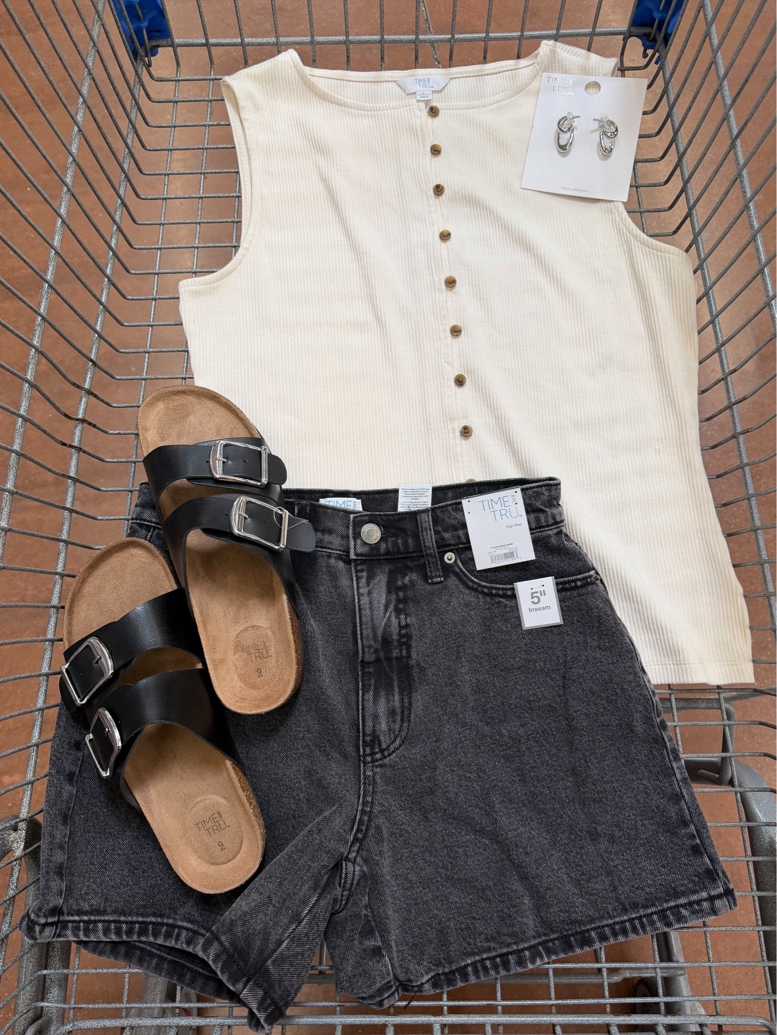 🖤 Simple. Classic. On repeat.
A ribbed button-front tank, washed black denim shorts, and double-buckle sandals make the perfect everyday summer outfit. Easy to wear, easy to style, and under budget.

#LTKgrwm #LTKootd #LTKdayinmylife