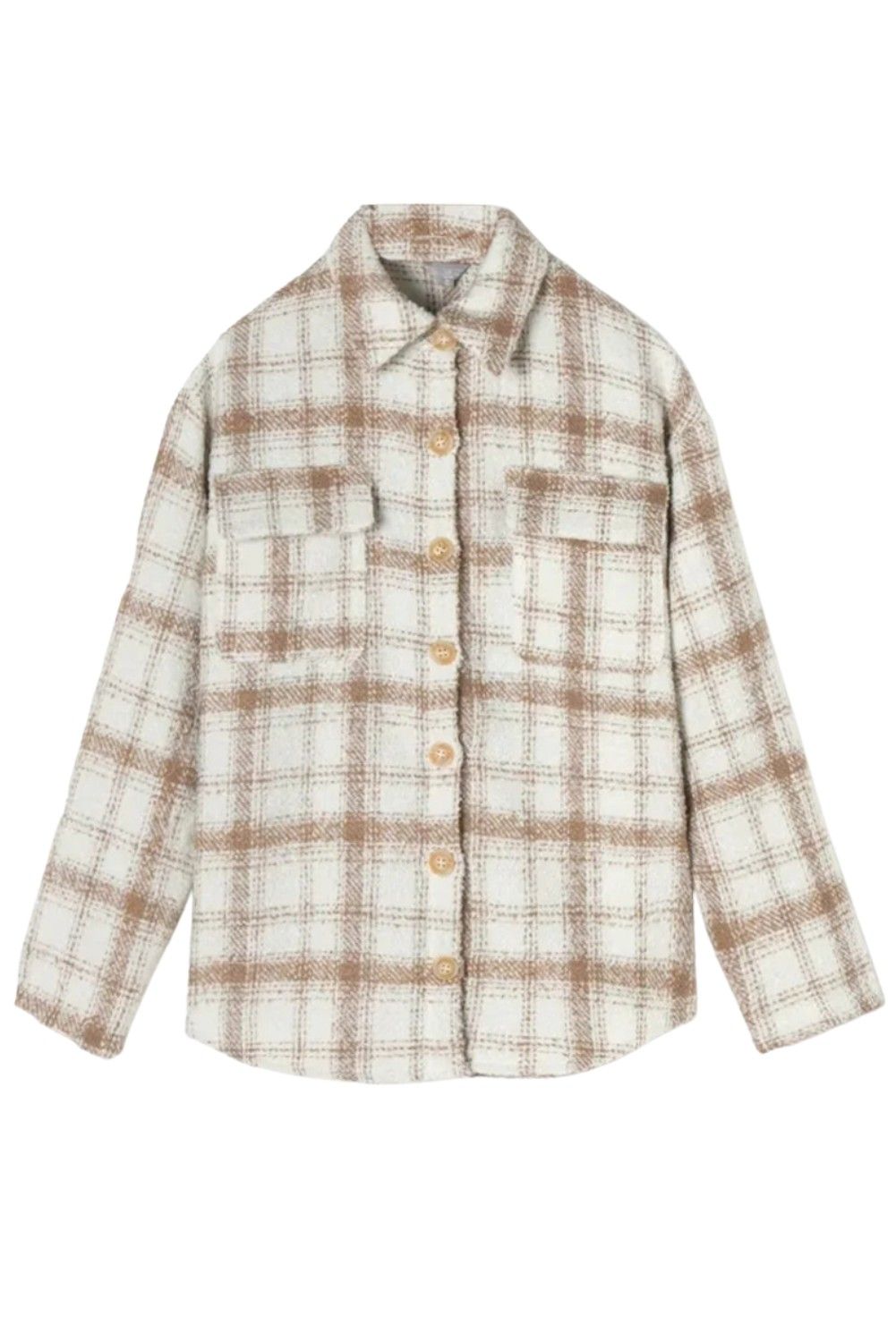 'CANDY' THICK PLAID SHIRT WITH POCKETS | Goodnight Macaroon