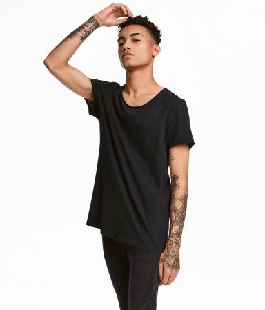 H&M T-Shirt mit offenen Kanten 9,99 | H&M (US)