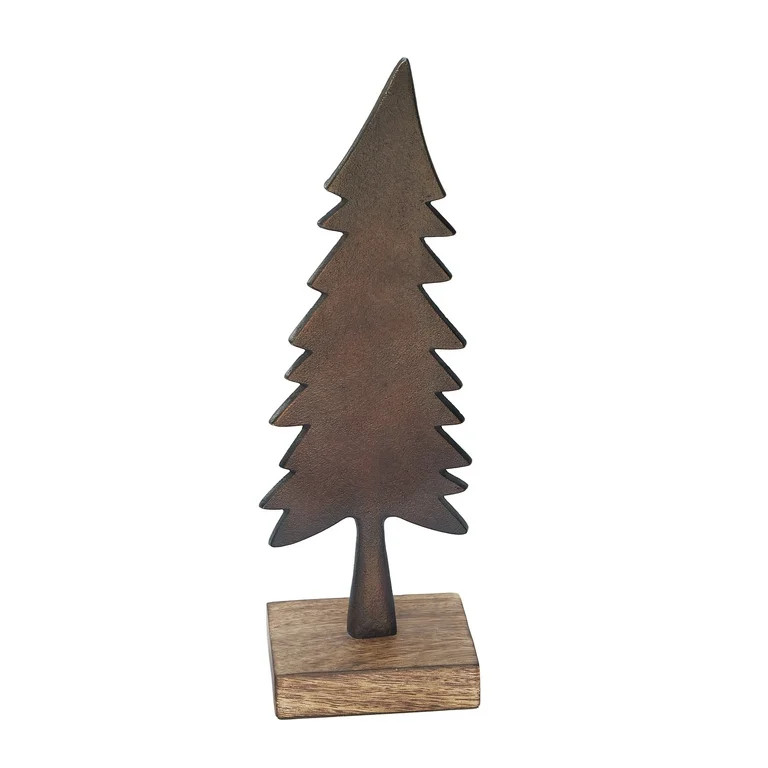 Christmas Tree Tabletop Decor, 12.25 in, by Holiday Time | Walmart (US)