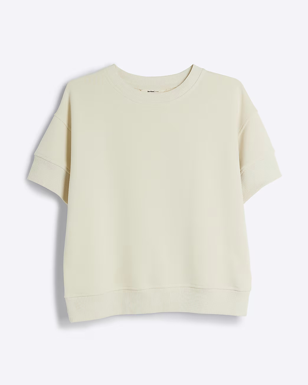 Cream Sweatshirt T-shirt | River Island (UK & IE)