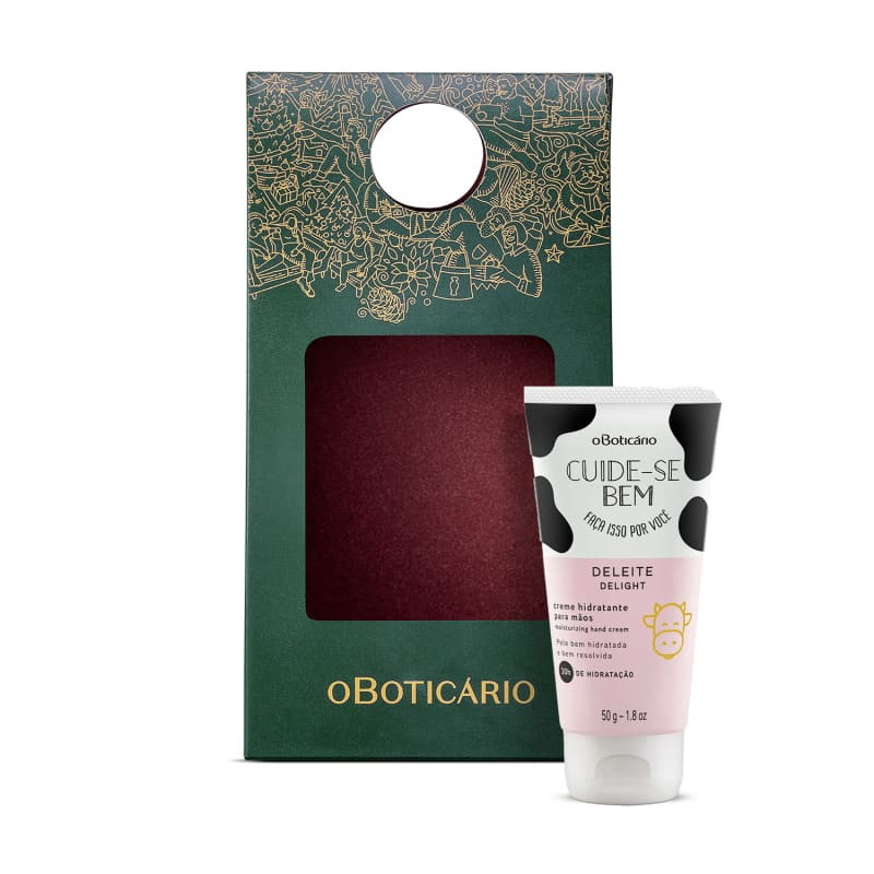 Combo Presente Natal Creme Para Mãos Cuide-se Bem Deleite 50g + Caixa Presente | oBoticario (BR)