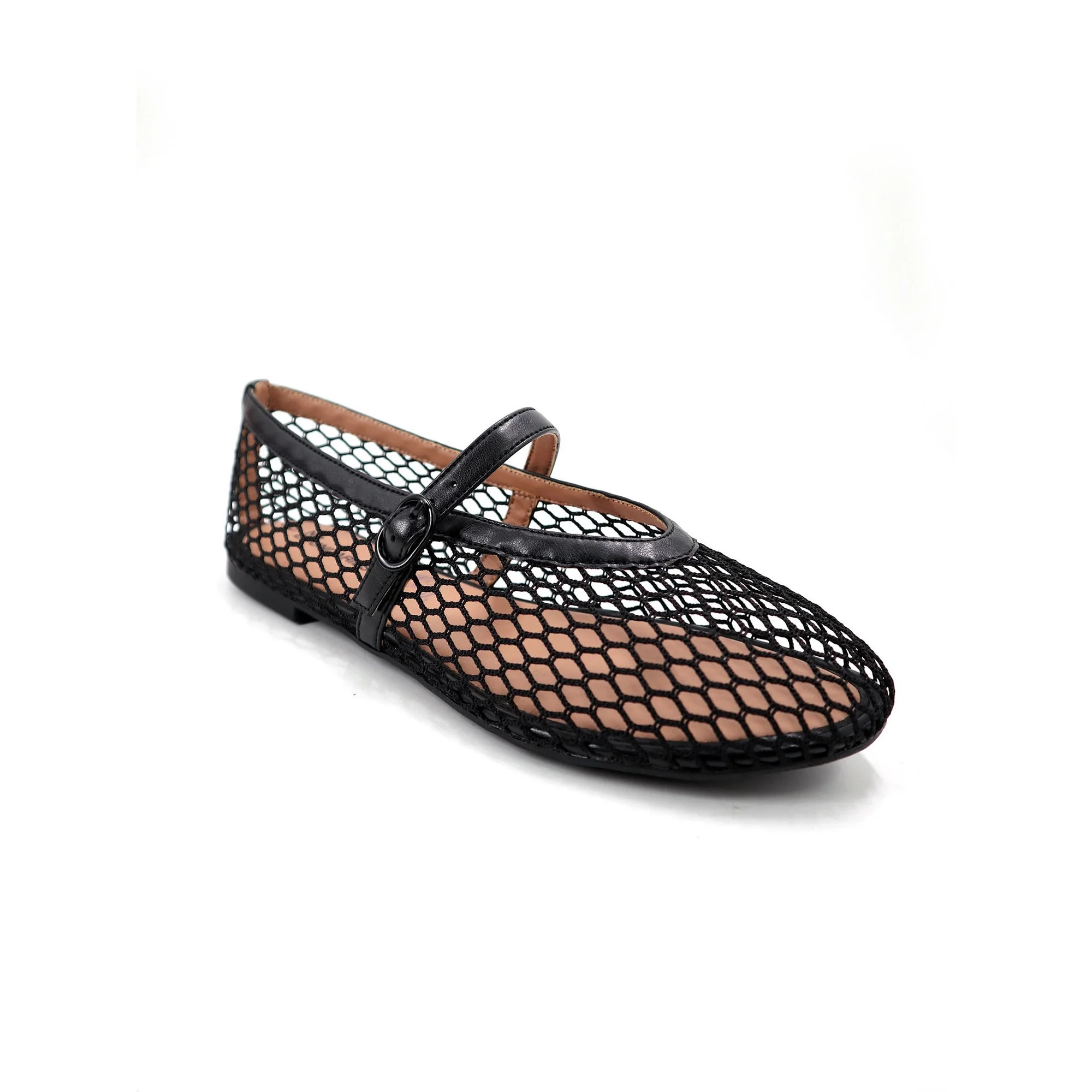 No Boundaries Women’s Mesh Mary Jane Flats | Walmart (US)