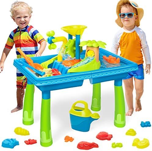 UNIH Water Table for Toddlers Outdoor Toys for Toddlers Age 2-4, Sand Table Toddler Outside Toys ... | Amazon (US)