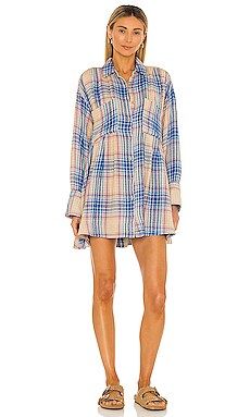 Free People The Voyage Shirt Dress in Sunrise Combo from Revolve.com | Revolve Clothing (Global)