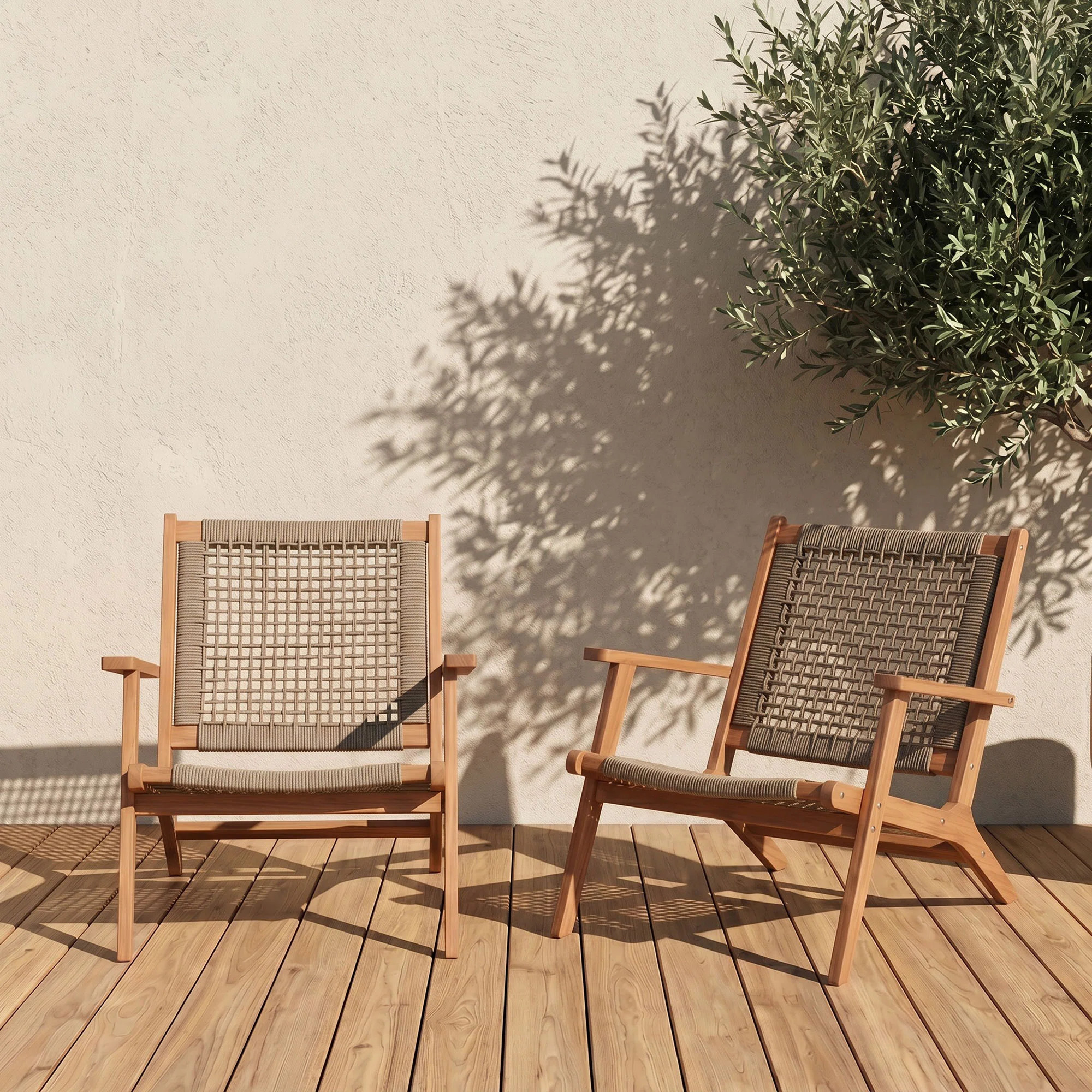 Kaetlin Acacia Outdoor Lounge Chair | Wayfair North America