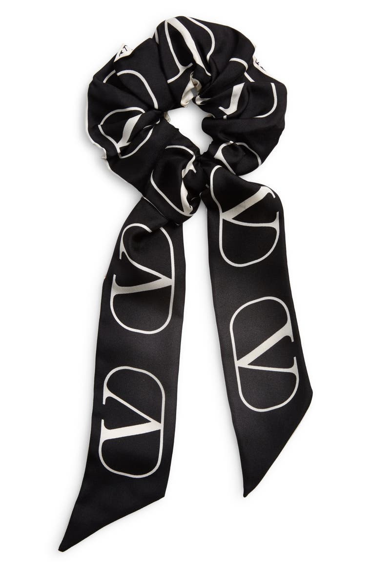 Valentino Garavani Logo Silk Scrunchie Scarf | Nordstrom | Nordstrom