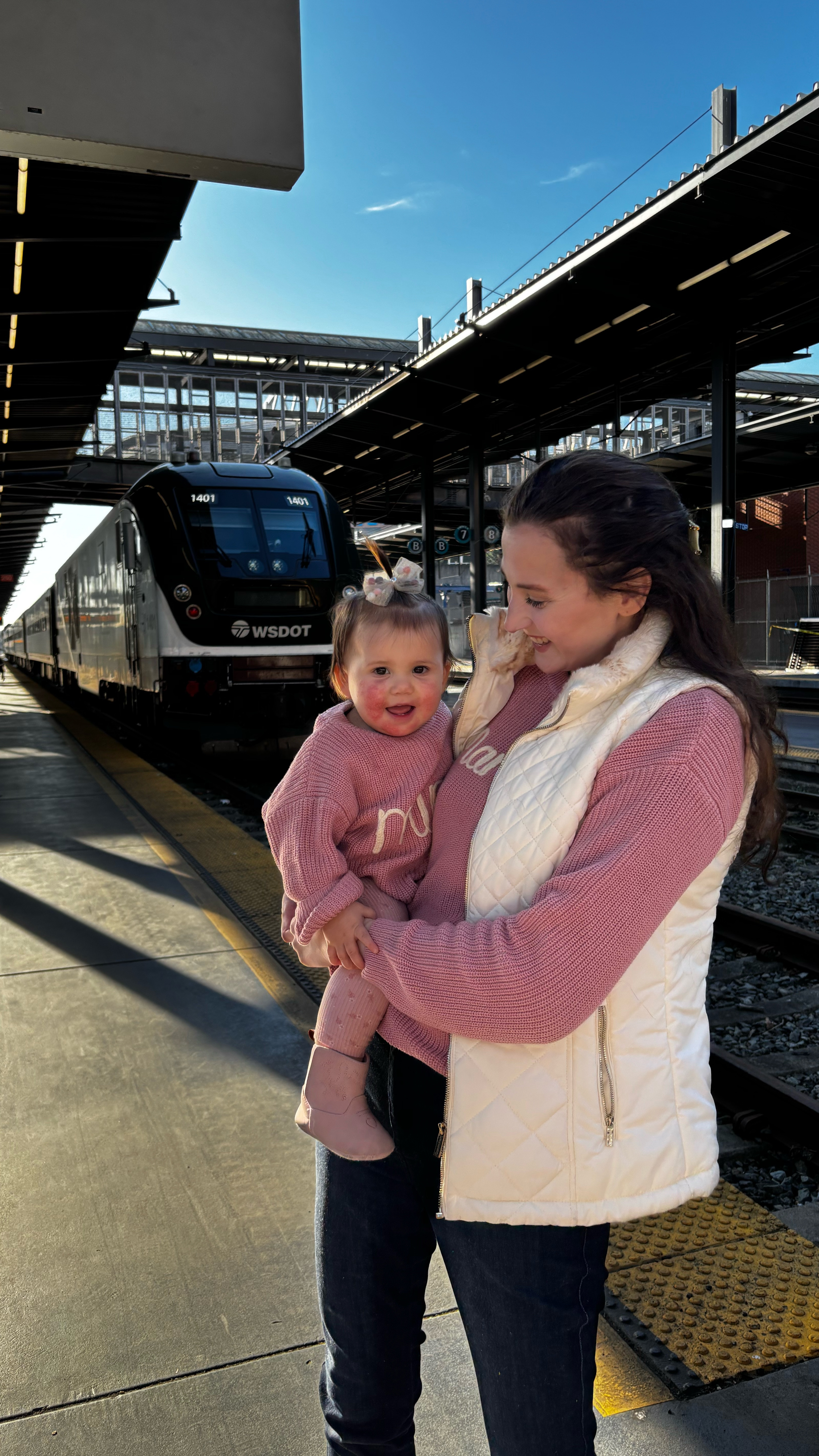 Taking the train from Portland to Seattle was such a fun addition to our trip! I highly recommend if you aren’t in a time crush and the views are so scenic and the train station in Seattle is absolutely stunning! The train was also baby approved and our wonderful attendant gave Evie a train coin bank and coloring book 🥰 

#LTKTravel #LTKBaby #LTKFamily