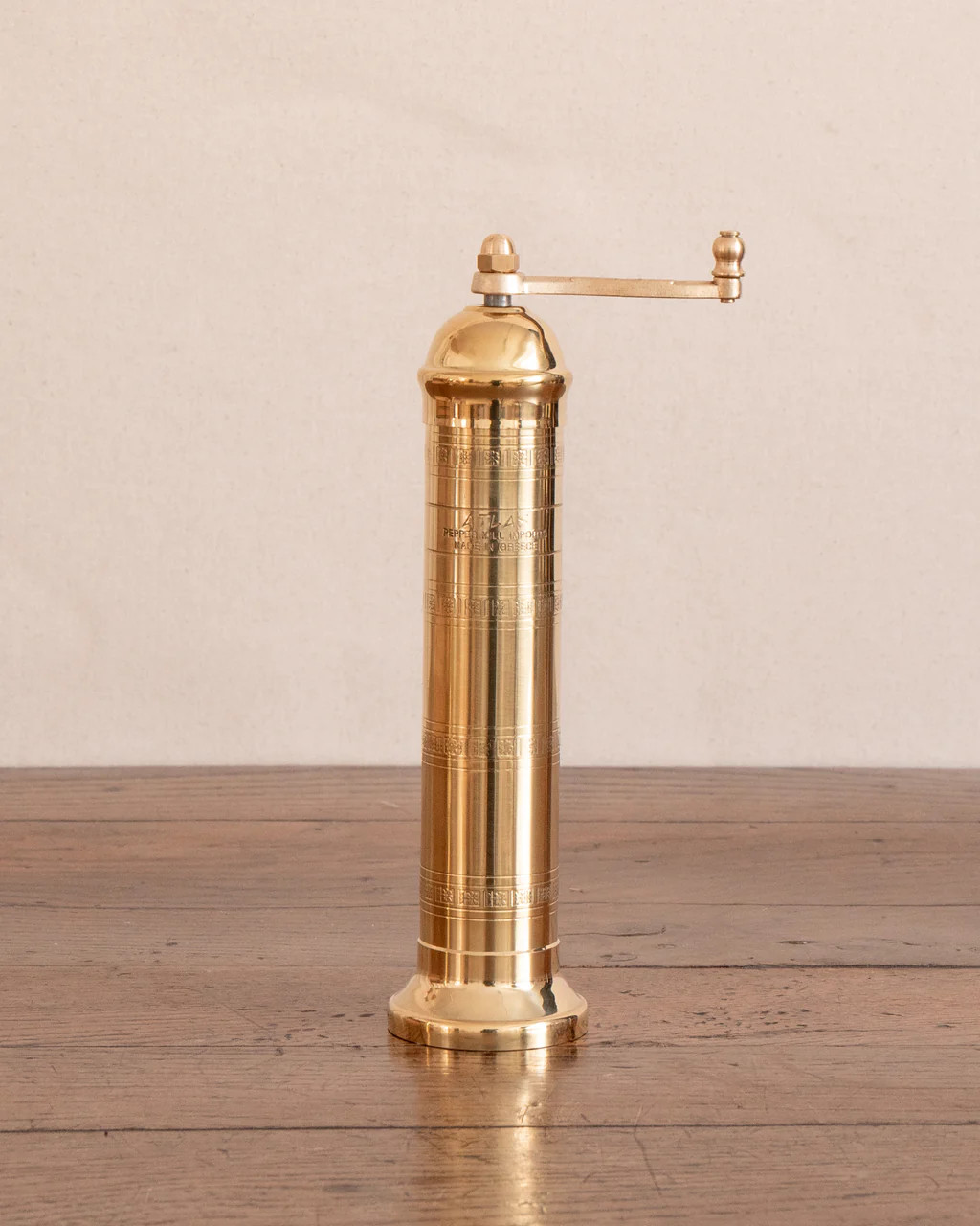 Brass Salt Mill 9" | The Vintage Rug Shop