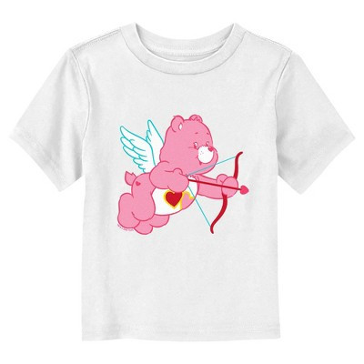 Care Bears Valentine's Day Love-a-Lot Bear Heart  T-Shirt - White - 3T | Target