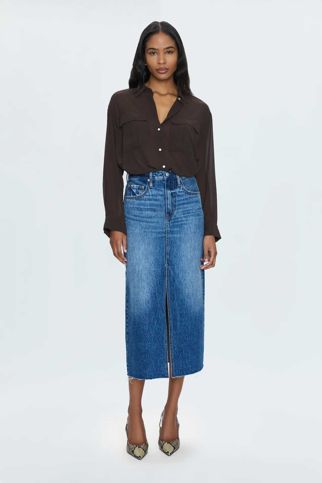 Alice Midi Skirt - Fairfax | Pistola Denim