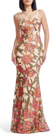 Dress the Population Giovanna Sequin Floral Mermaid Gown | Nordstrom | Nordstrom