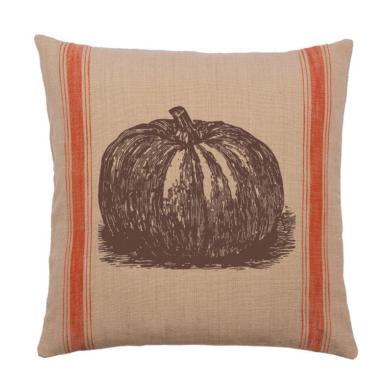 C&F Home 20" x 20" Pumpkin Feed Sack Feed Sack Throw Pillow | Target