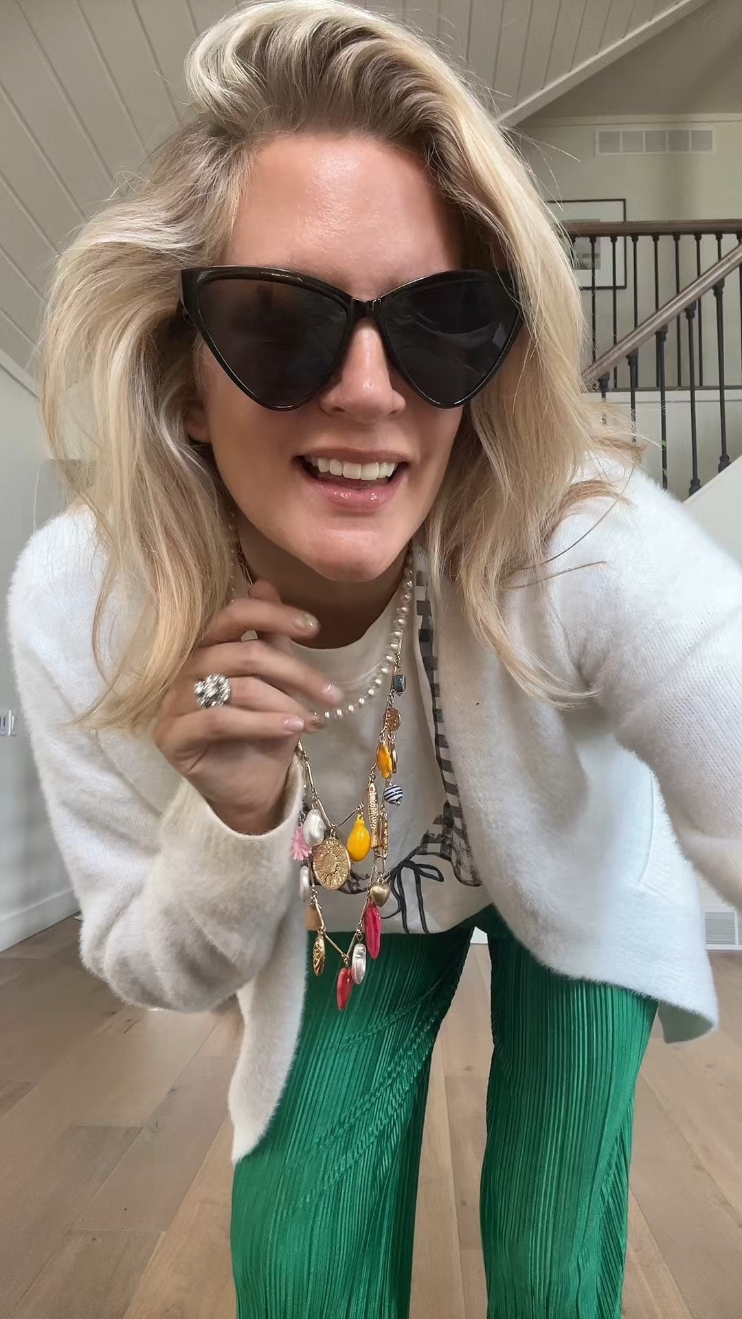 I love the contrasting styles and textures of this outfit! Unfortunately, these pants from Walmart and cardigan from Amazon are out of stock BUT, I’ve linked similar items! #outfitidea #edgyoutfit #palazzopants #ribbedpants #cateye #charmednecklace #graphicteeoutfit #graphictee #fuzzycardigan #easyoutfit #juxtaposition #textures

#LTKFindsUnder50 #LTKStyleTip #LTKFindsUnder100