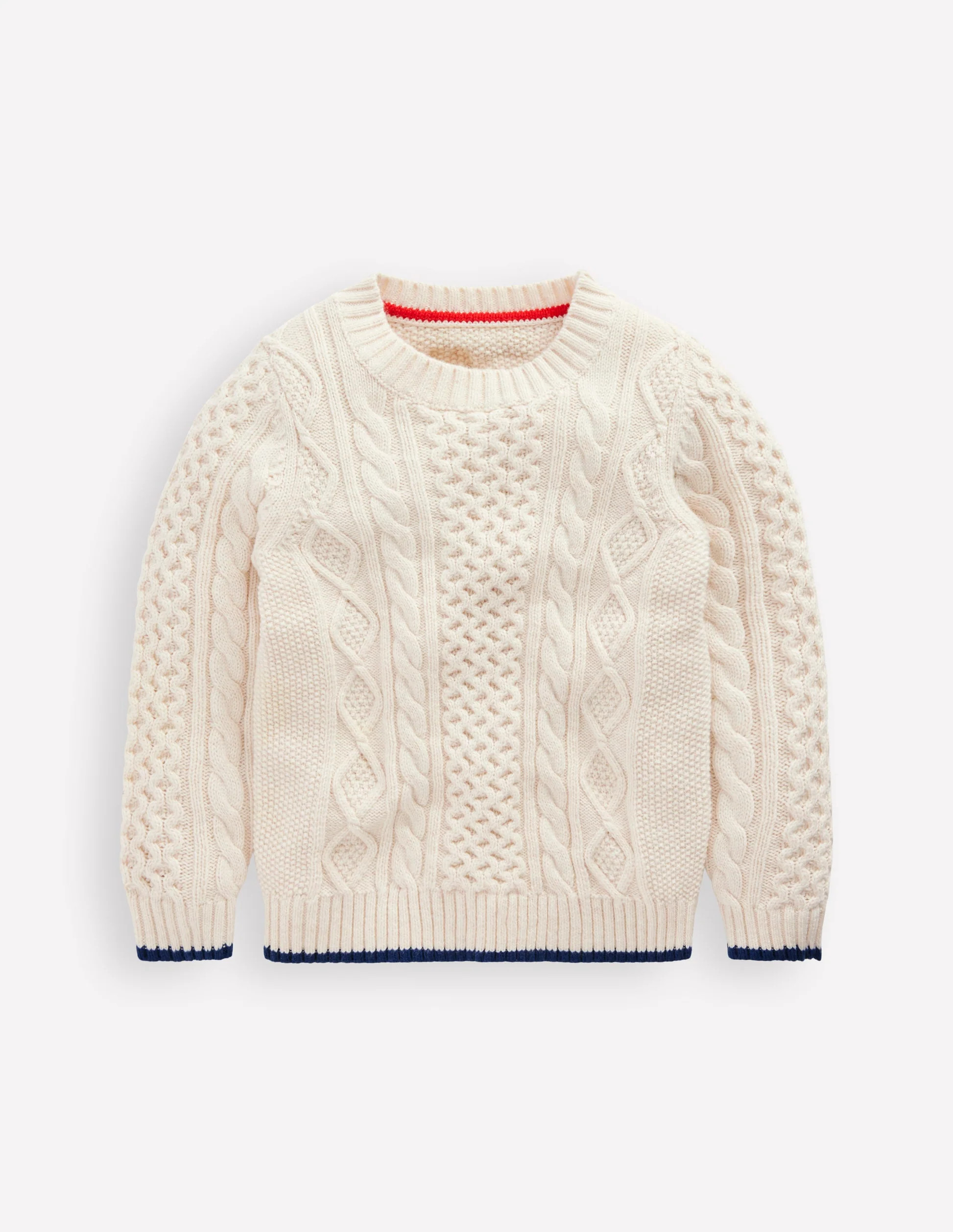 Heritage Cable Jumper-Ecru Marl | Boden (US)