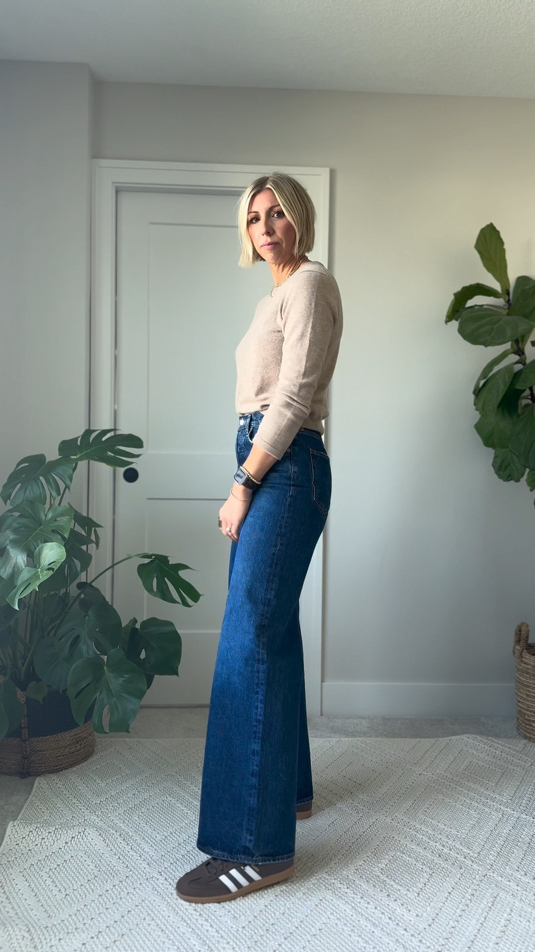 The Samba sneaker trend is not going anywhere this fall/winter season! They pair perfectly with a pair of full length wide leg jeans 

#LTKOver40 #LTKMidsize #LTKVideo