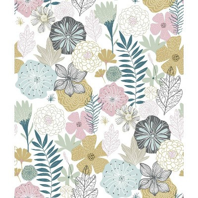 RoomMates Perennial Blooms Peel & Stick Wallpaper | Target