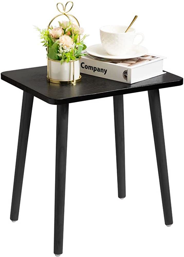 FORAOFUR Black Side Table, Modern Home Decor Small End Table for Living Room, Bedroom, Balcony an... | Amazon (US)