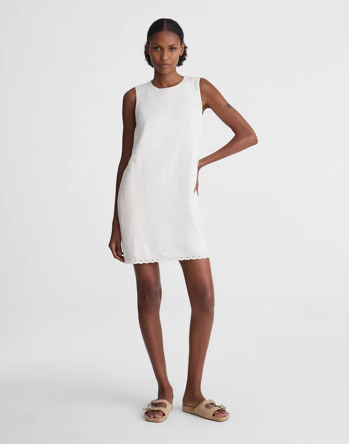 Mini Shift Dress in 100% Linen | Madewell