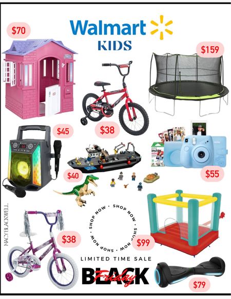 Black Friday Walmart. Walmart Black Friday deals for kids. Play house. Bounce house. Trampoline. Kids bikes  

#LTKkids #LTKGiftGuide #LTKHoliday